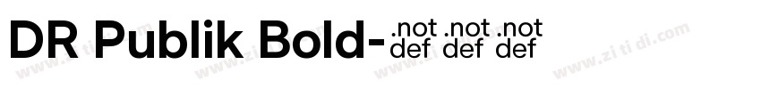 DR Publik Bold字体转换
